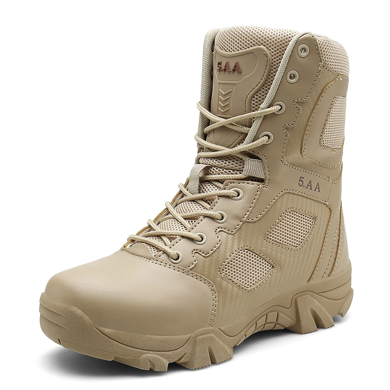 
New hot sale mens boots desert zippers combat military hunting for men  (62023625250)