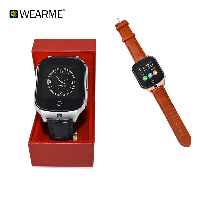 Multi-function 3g smart watch for elderly with camera gps tracker with free online software