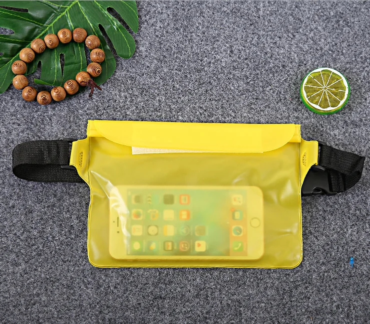 
Factory direct sales Waterproof Swimming Drifting Diving bags PVC waist Pockets for all phones 