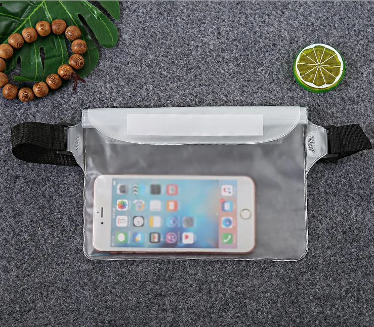 
Factory direct sales Waterproof Swimming Drifting Diving bags PVC waist Pockets for all phones 