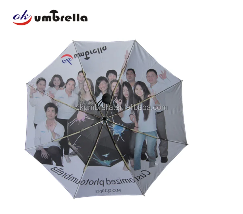 Ok Umbrella 2022 new wholesale INS unique design full phase printing 8 fracture folding umbrella