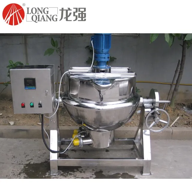 Electrical tilting jacketed kettle with scraper stirrer