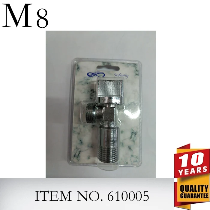 Yuhuan OEM Factory price angle valve 1/2 610005 Brass Angle Valve water toilet angle brass valve on sale