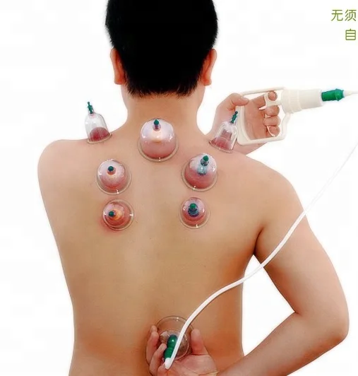 Cupping Vacuum Cupping Set Traditional Chinese 12 Cups Transparent English Treatment Chinese Medical Acupuncture Class I