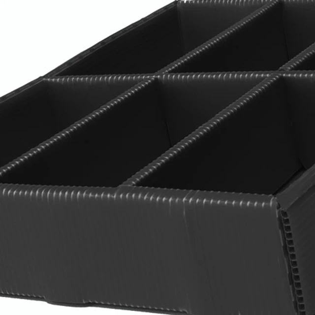 Black PP Conductive Corrugated Plastic Sheet