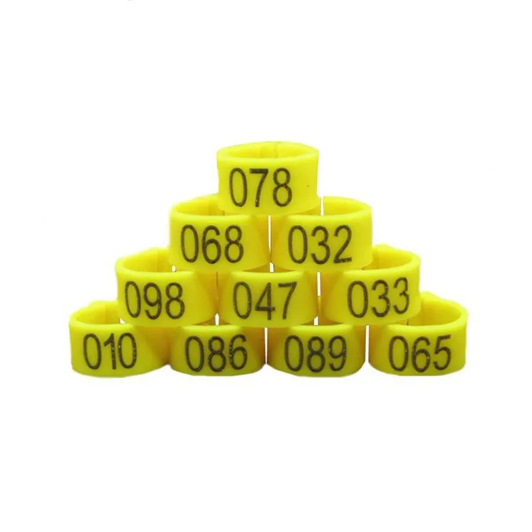 Cheaper price  Pigeon Leg Plastic Foot Clip Rings Band for Birds Chickens Tags Mixed Color pigeon foot ring