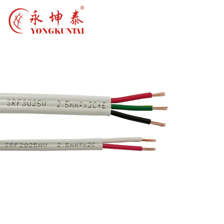 450/750V two core (2*2.5mm2) +earth(2.5mm2) flat TPS electrical cable