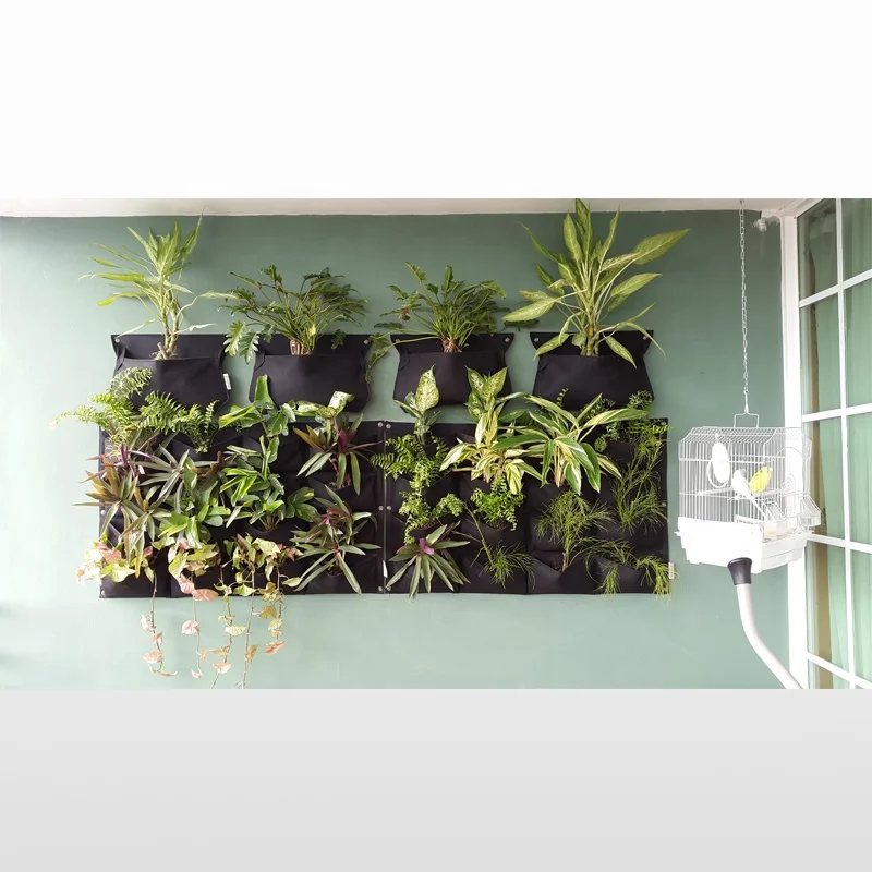 Living green wall planter system vertical garden pots