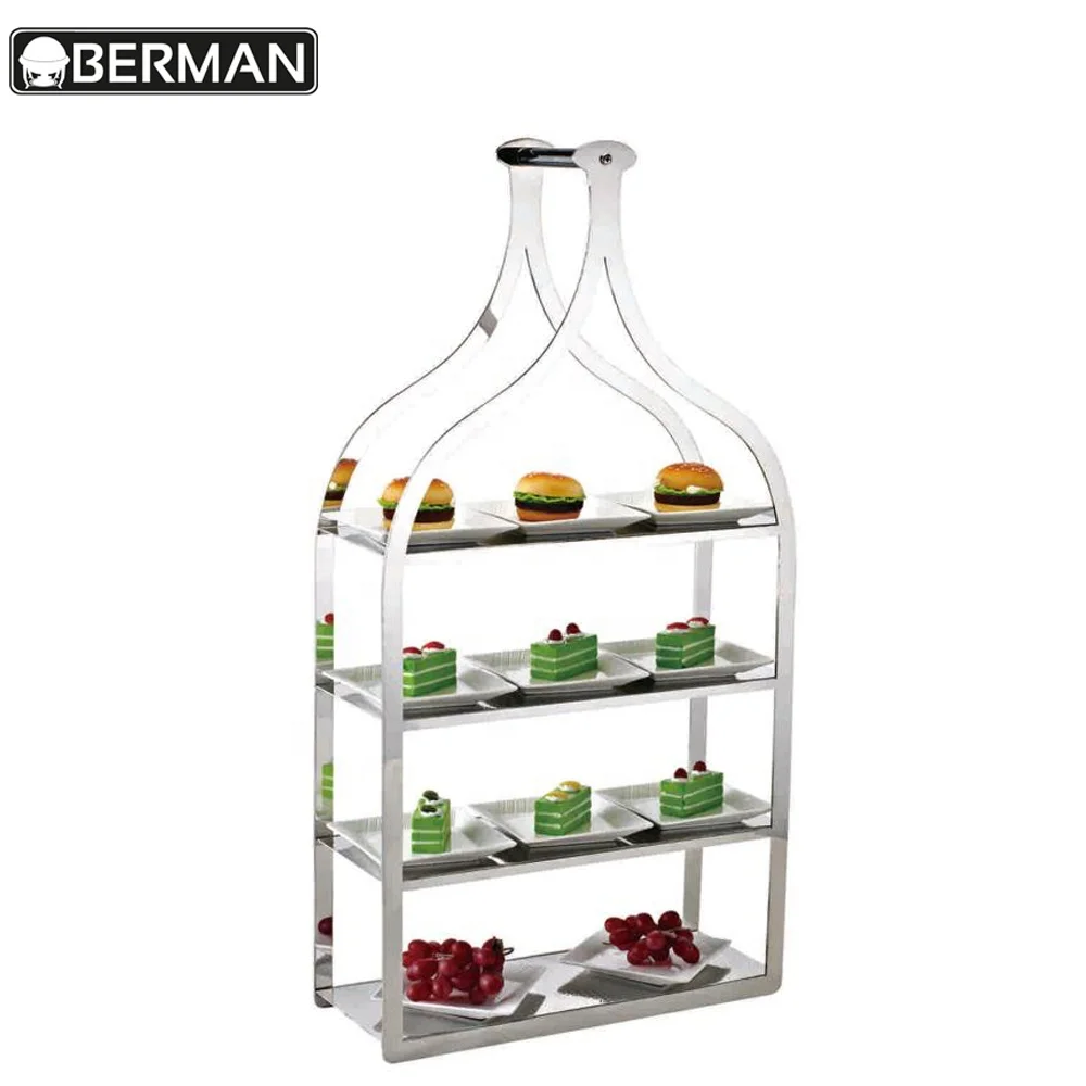 Hotel restaurant kitchen supplies wedding centerpieces luxury banquet risers catering buffet food display stands for party