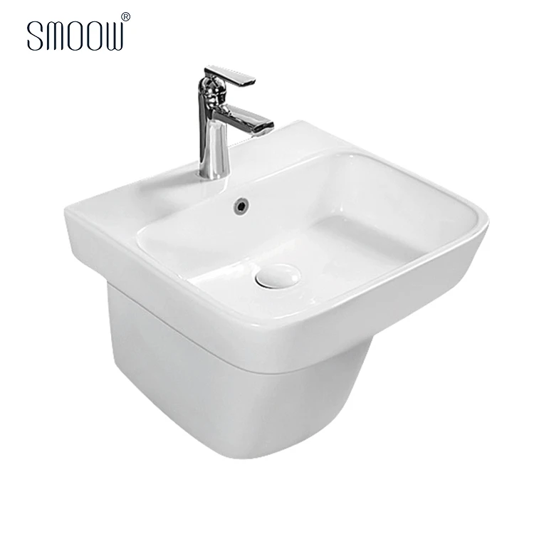 China manufacture handmade bathroom sink art wash basin with square design