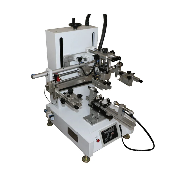 Hot Selling Automatic Semi-Automatic Desktop Screen Printing Machine Used for Label Card Printing Round-Object Screen Printer