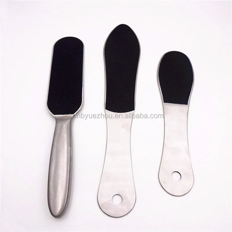 Metal Handle Stainless Steel Pedicure Replaceable Sandpaper Foot File Callus Remover