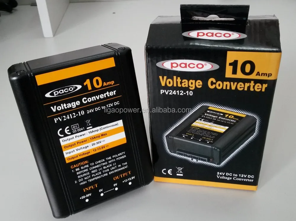 High Quality 24VDC to 12VDC Converters Step Down Converters 10A Input Fuse DC DC Converter