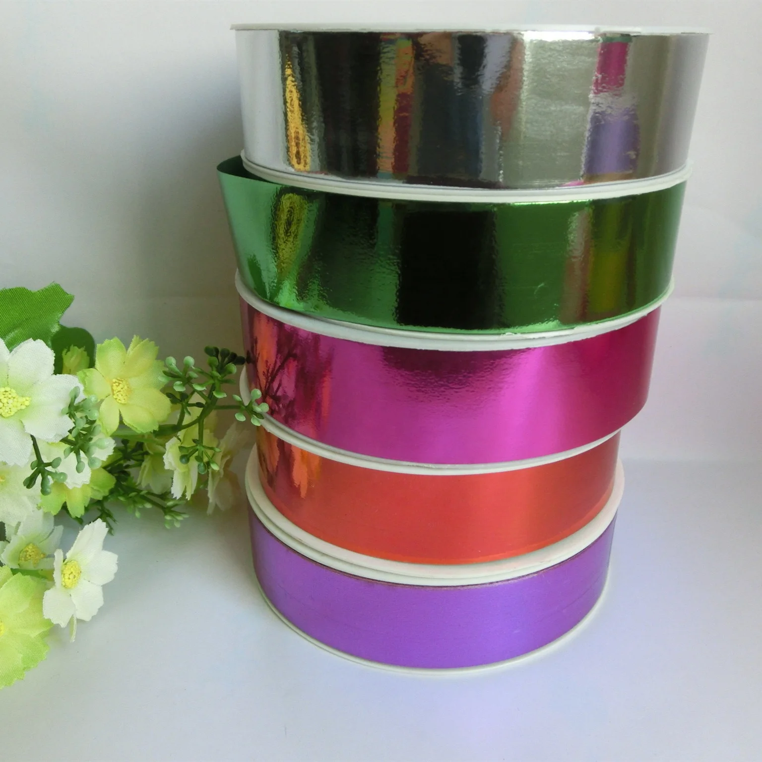 BSCI factory outlet pp metallic ribbon roll