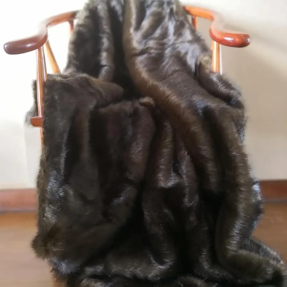 STABILE 2018 Luxury Faux mink Fur Throws blanket  LULUTHROWS-008