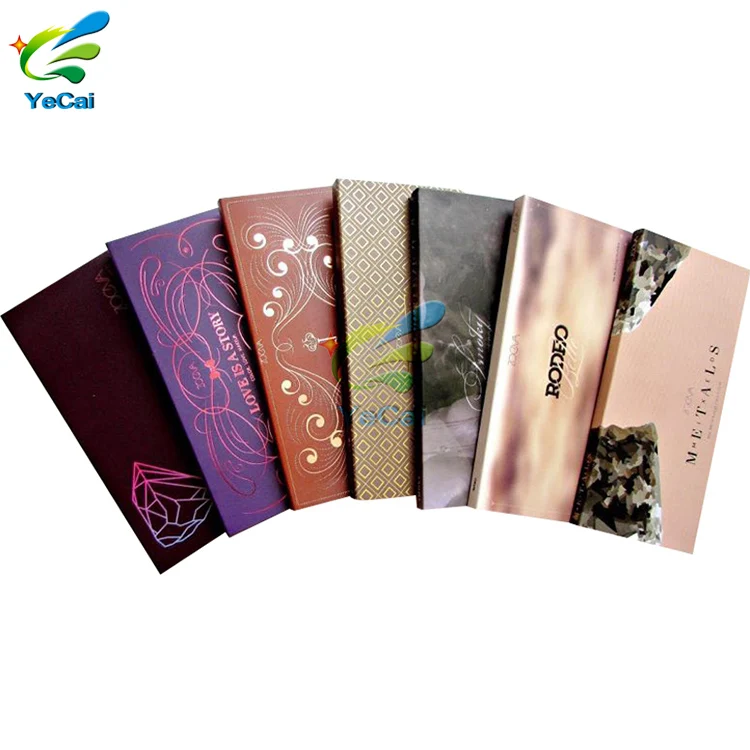 Бесплатный образец Пустая палитра теней картона, создать свой собственный макияж палитра упаковки