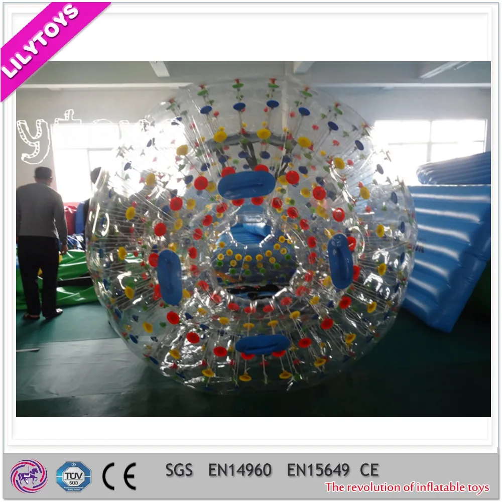 TPU/PVC material high quality inflatable body zorbe bowling ball