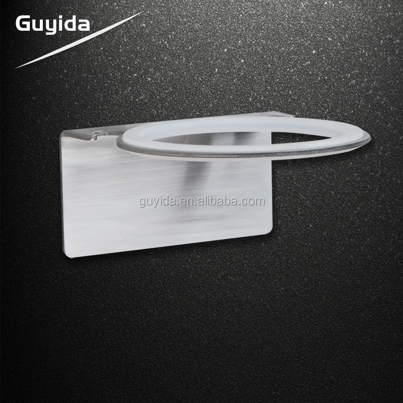 
Stainless steel Wall mounted stand up hair dryer hair straightener holder 