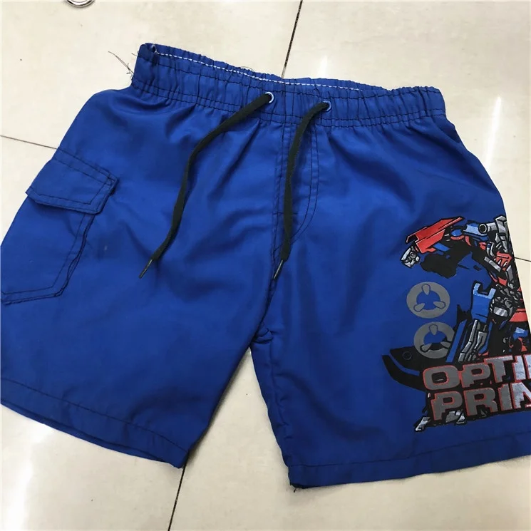 BK066 2019 new arrival high quality cheap price ready made cartoonbeach shorts kids boys gym swim trunks board shorts