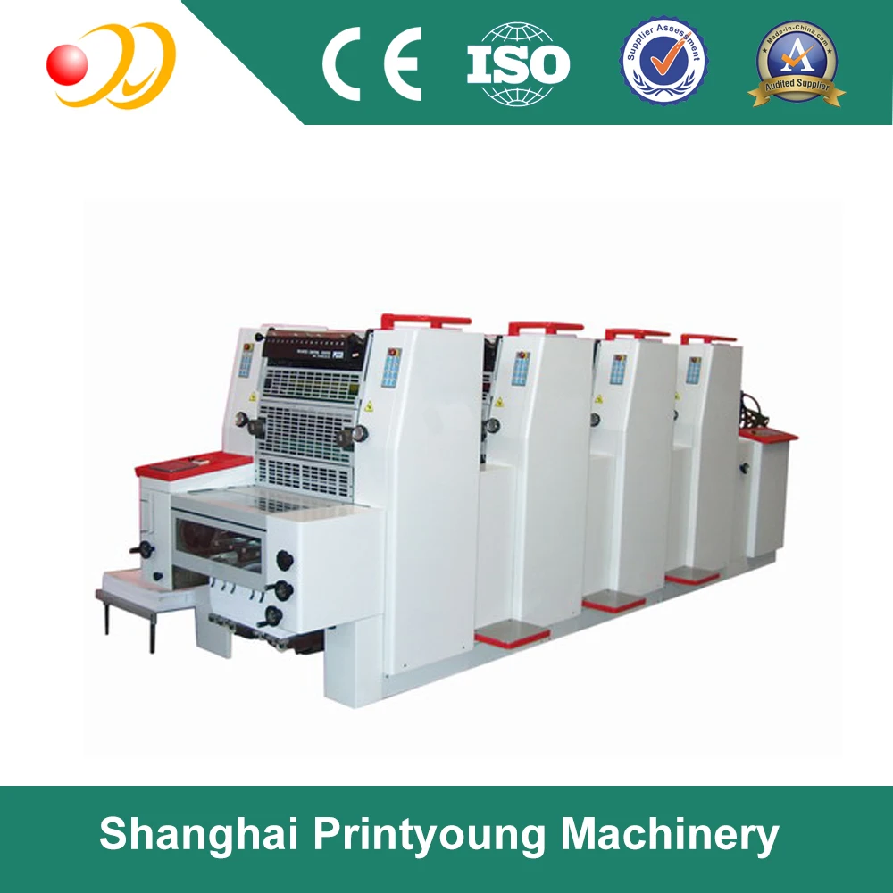 PRY-252B 4 Colour Offset Printing Machine Price Offset Printer Paper Printer Shops Multi Color Automatic 0.04~0.4mm CE Provided