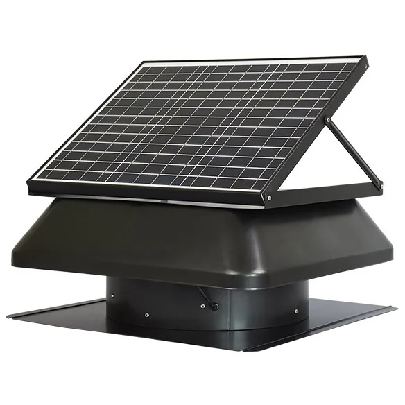 14 inch DC solar attic exhaust fan solar powered auto cool fan adjustable fresh air vent
