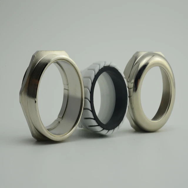 Metal nickel-plated brass cable gland with PG thread cable connector