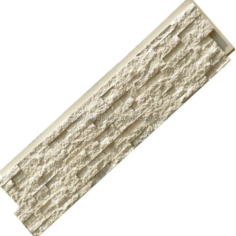 PU grey brick wall panels faux stone panels for interior and exterior decoration