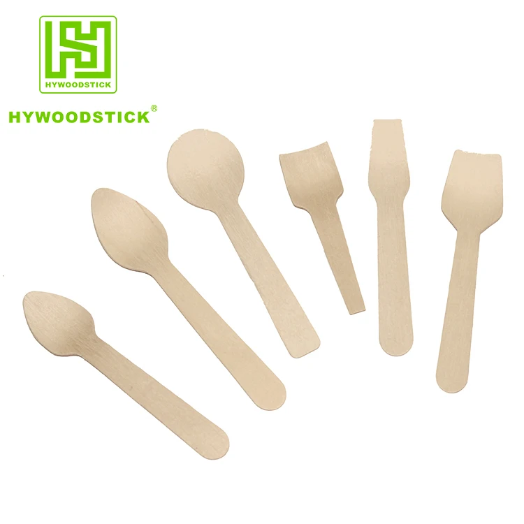 Wholesale Disposable Restaurant Wooden Cereal Ice Cream Cups And Yogurt Spoon With Lids Biodegradable