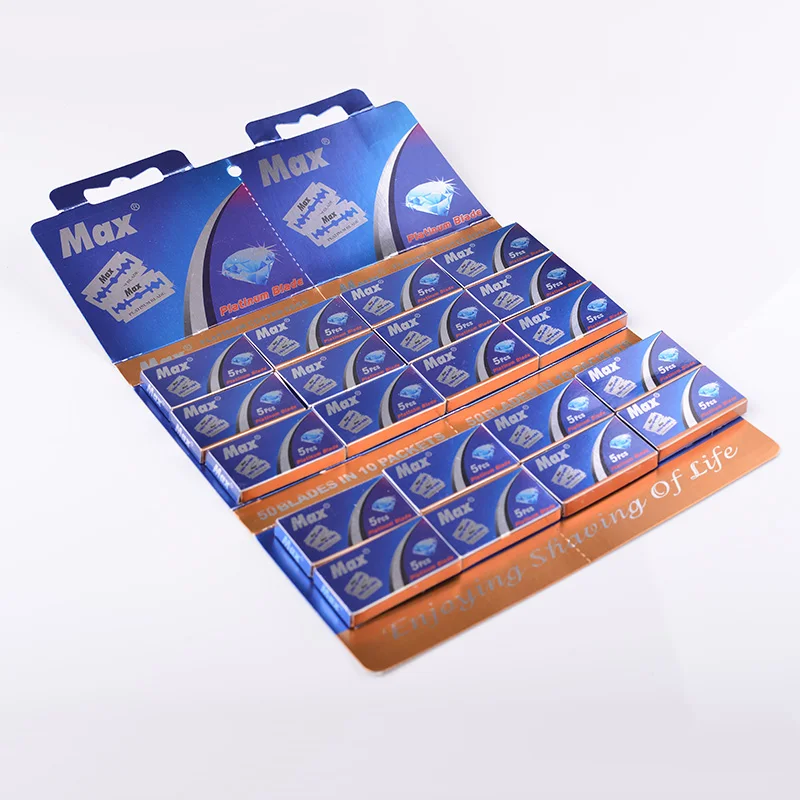 double edge blade platinum coated edge disposable razor blade