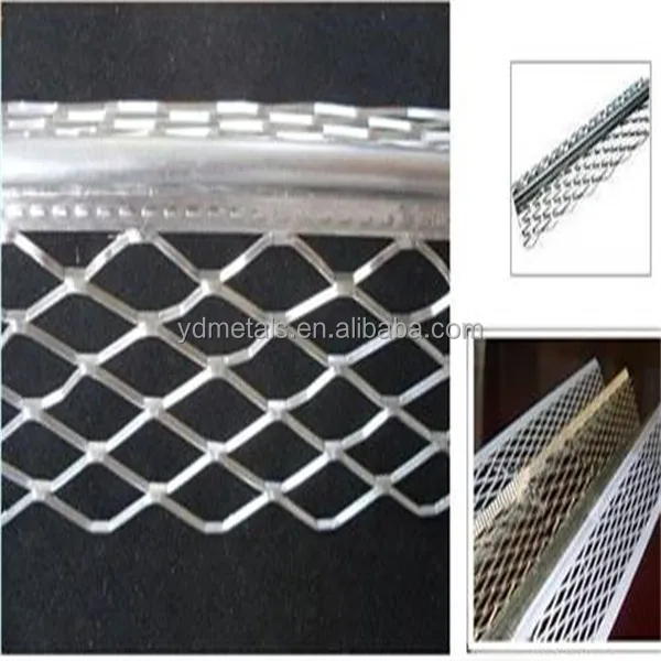 wall protection expanded stainless steel angle bead in round corner guard