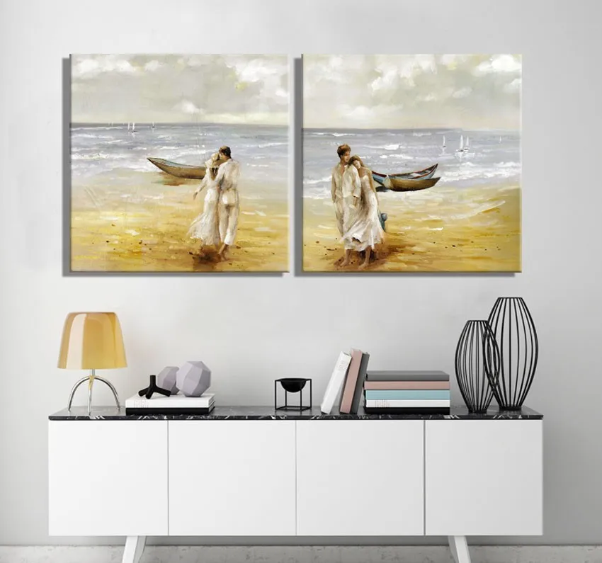 Высококачественная масляная живопись Пейзажа для гостиной, картины на холсте, настенное искусство