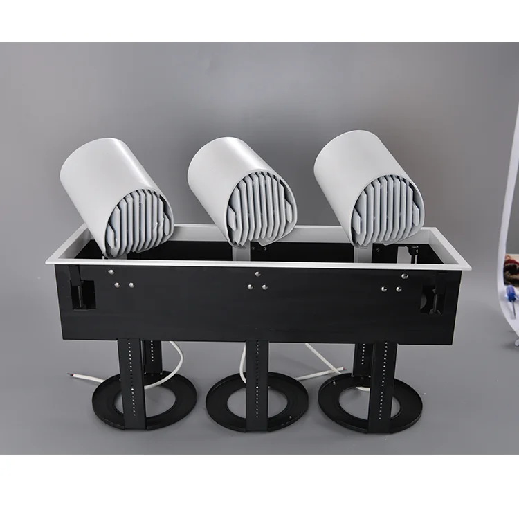 
35w 2*35w 3*35w 80 degree adjustable narrow beam angle led spotlight cob grille light 