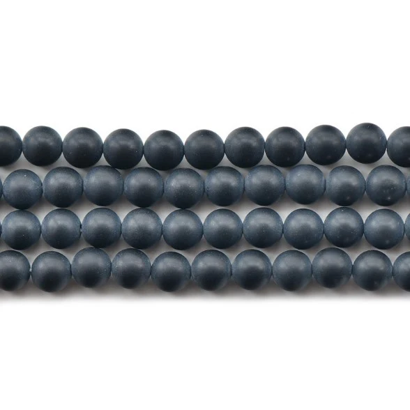 High Quality A grade Natural Black Lava Stone Beads For Jewelry Making (AB091)