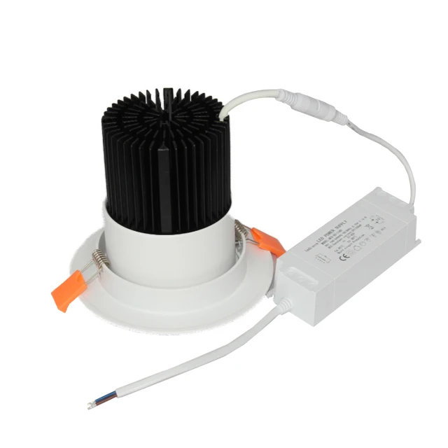 Chinese manufacturer AC85-265V LED Down light Recessed ceiling light White Spot Led For Hotel Kitchen Bathroom cob Down Lights