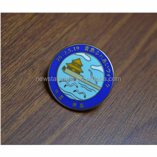 children metal butterfly clutch pin back hard enamel pin for Advertising