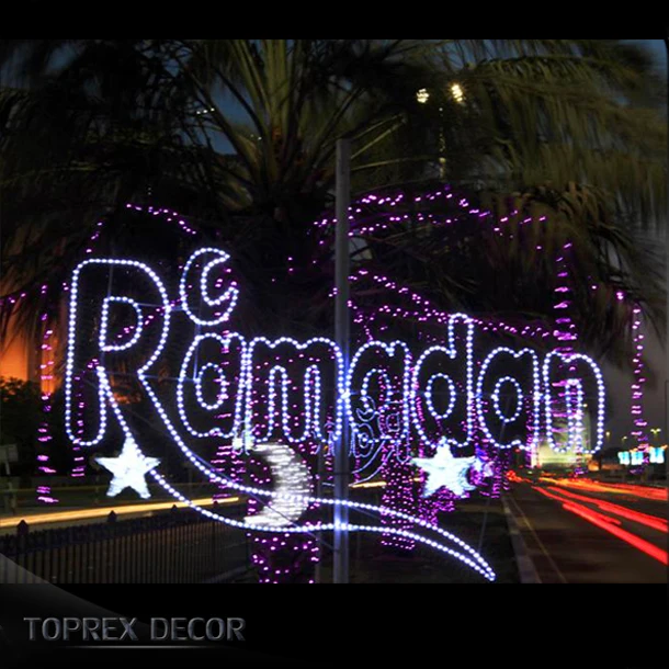 Toprex LED 2D Ramadhan декоративные огни теплый белый фестиваль фонарный столб освещение для торговых центров IP65 110 В