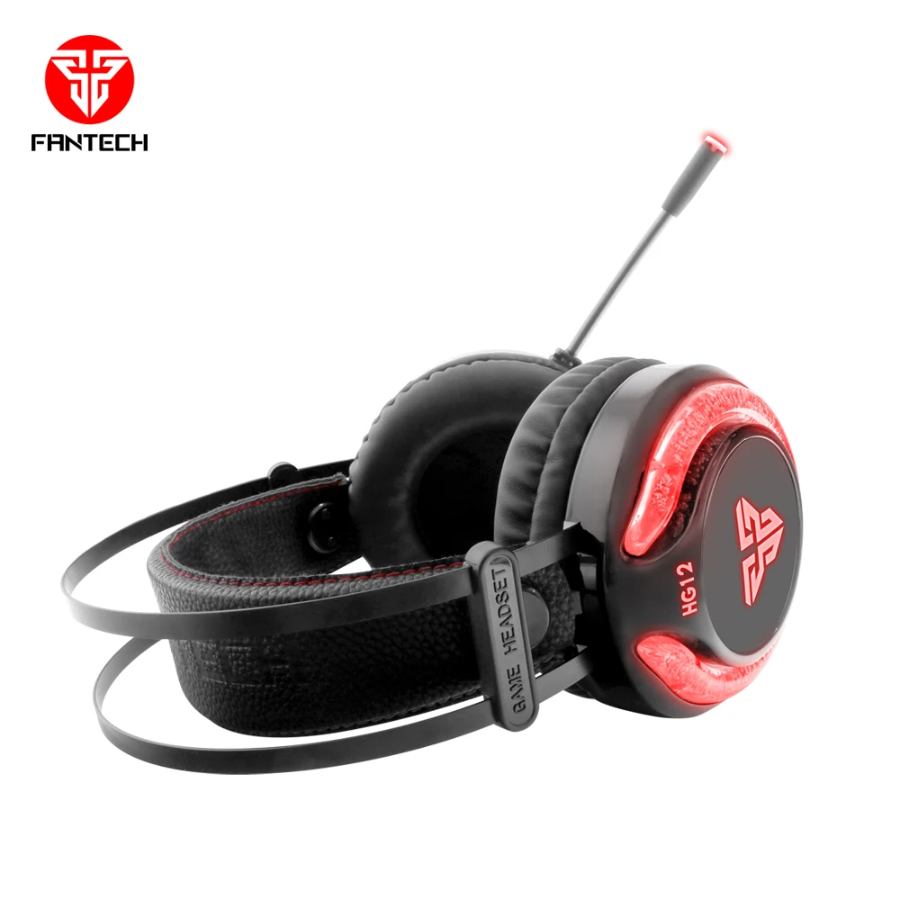 
Cheap Gaming Headphone with RGB Lighting and noise-cancelling Microphone FANTECH HG12 