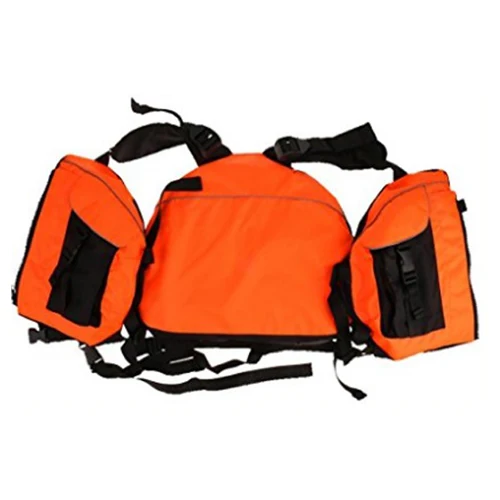 orange adult rafting kayaking buoyancy life jacket pfd vest with adjustable shoulder strap