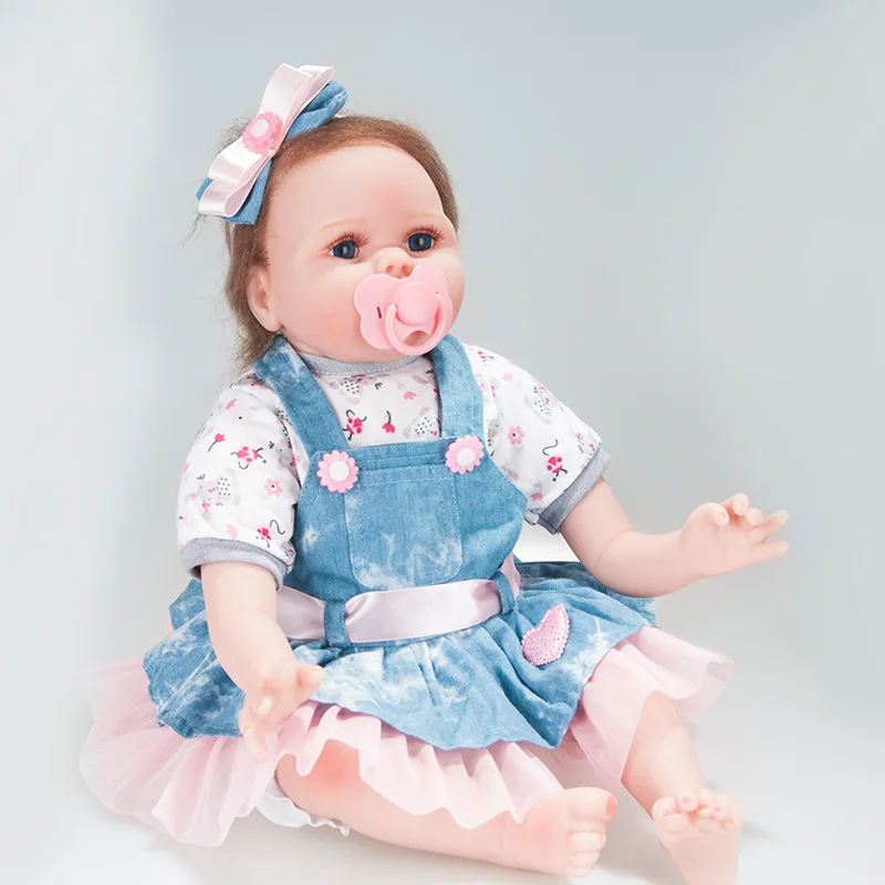 Sale Lifelike Full Body Silicone Naked Reborn Doll Kits Newborn Baby