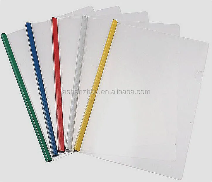 
Direct factory custom document folder PP A4 plastic grip binding bar display report file cover 