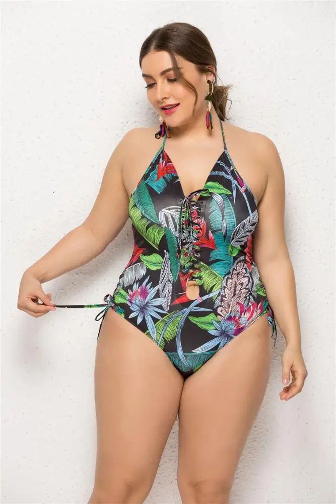 Wholesale Plus Size Bandage  Swimwear For Women and One Piece Bikini