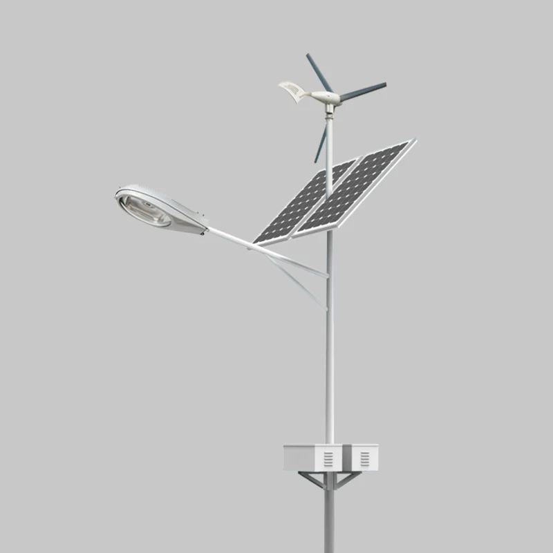 40W solar power wind hybrid system street light with wind generator price