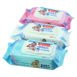 2022 Baby Wet wipes Spunlace Fabric Cheap Baby tissue  Non-Alcoholic Cleaning Wet tissue ,Flushable tissue wet wipes