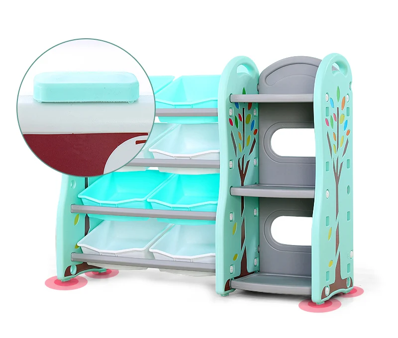 
kids bedroom shelf storage book toy shelf for 1- 6 