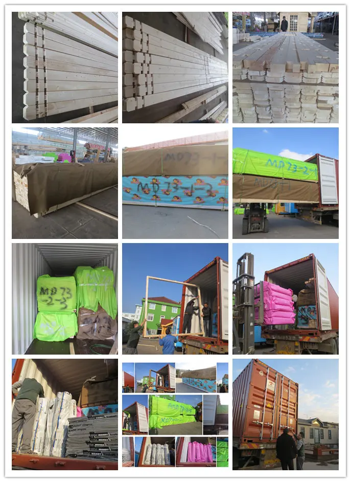 2-story wood prefabricated houses and villas