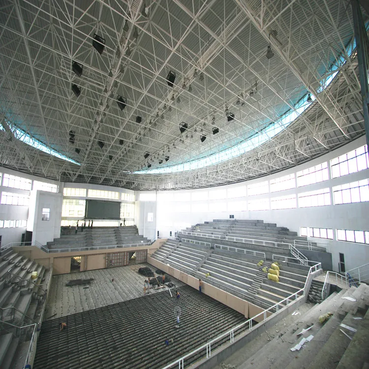 Arch Steel Space Frame Roofing System For Indoor And Outdoor Stadium/Sports Central Hall