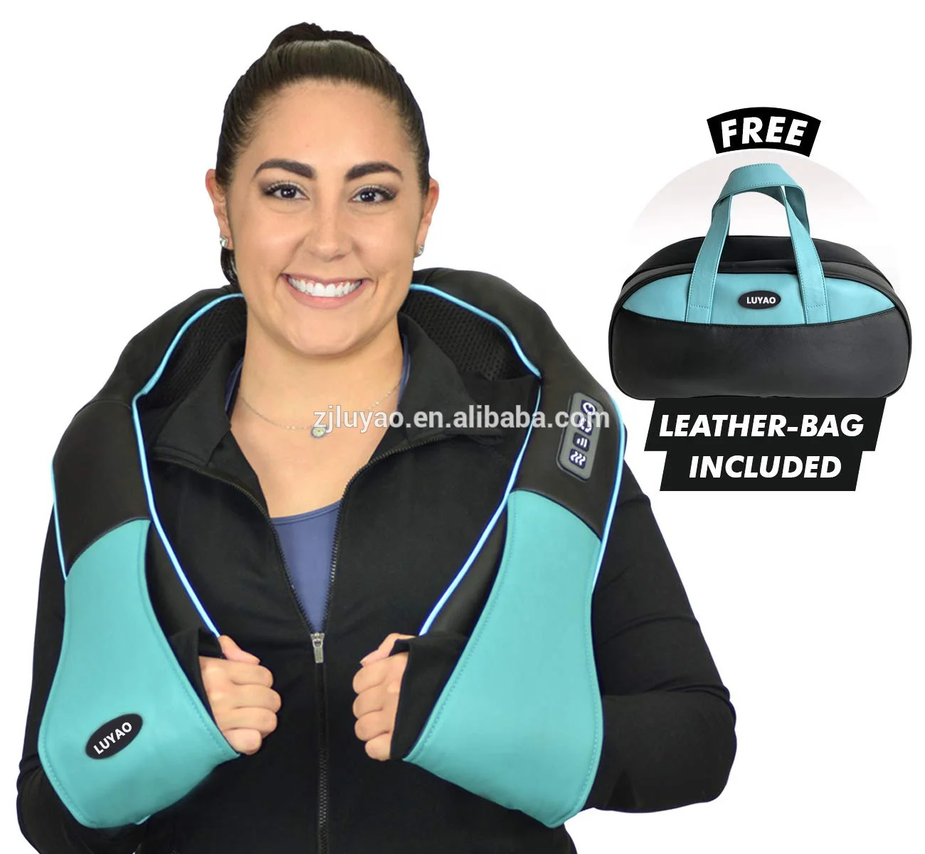 Luyao Healax 3D Shiatsu Neck and Shoulder Body Massager with Heat