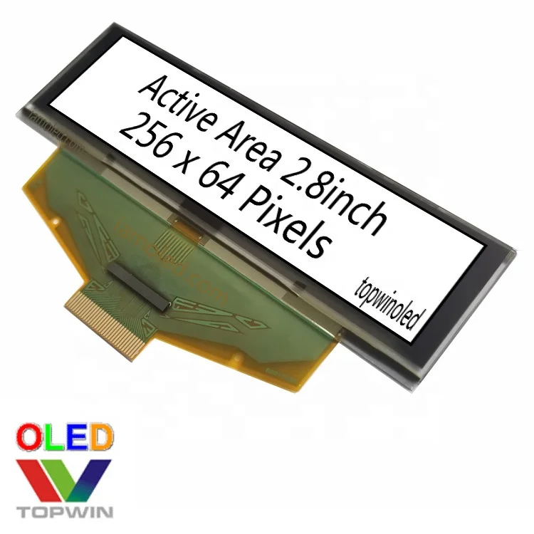 2,8 '2,8 дюйма 2,8 256x64 30 pin желтый oled дисплей UG-5664ASYDF01 с I2C SPI параллельный интерфейс SSD1322