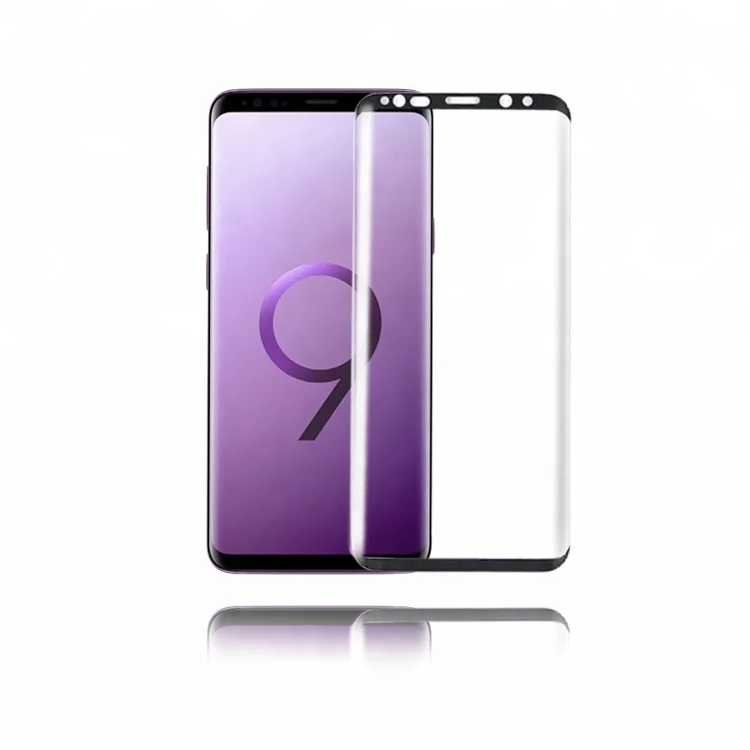 
Sensitive Touch Full Glue Glass For Samsung Galaxy S9 3D Curved Tempered Glass Screen Protector 