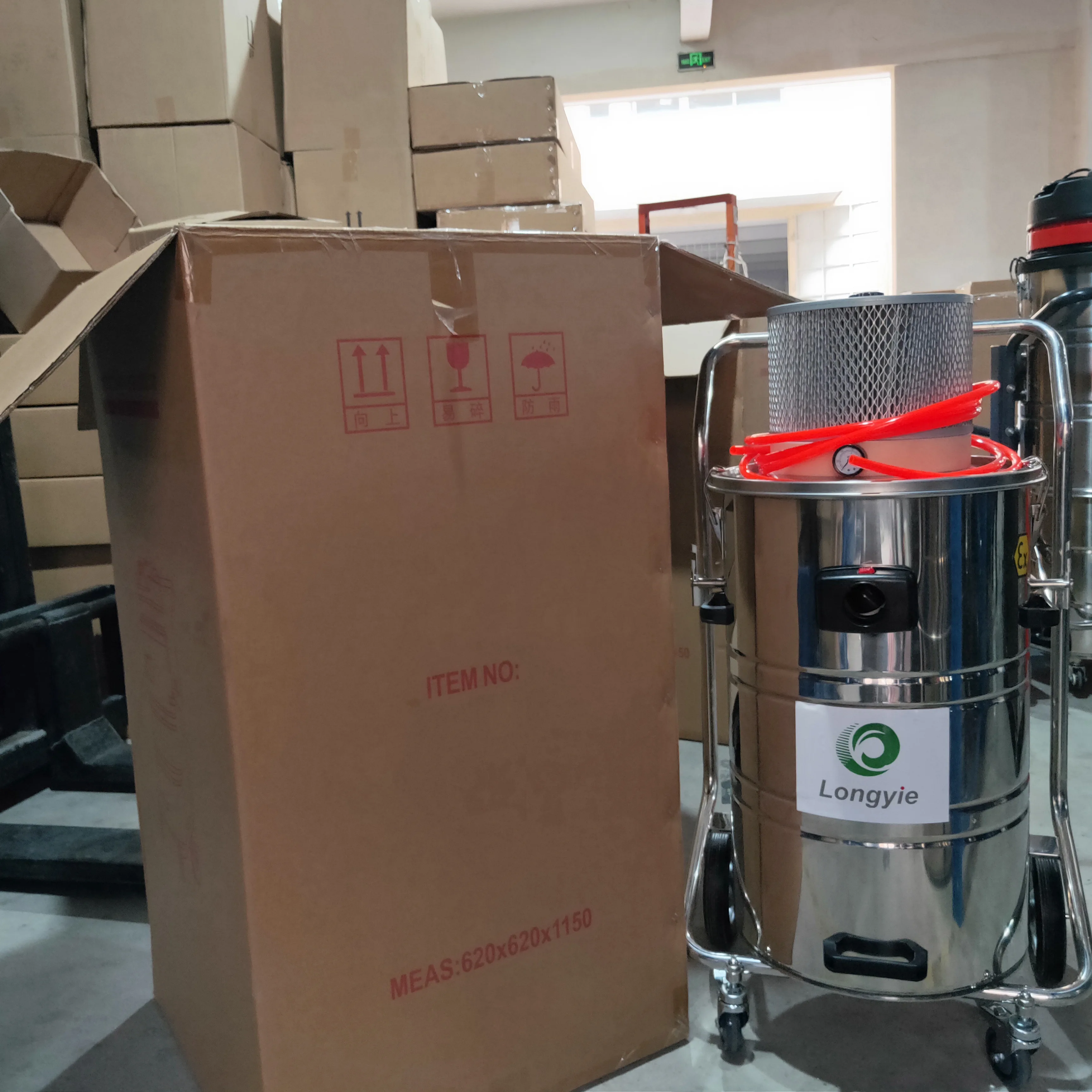
P160 60L wet and dry Explosive-proof food industry pneumatic industrial vacuum cleaner with HEPA filter 